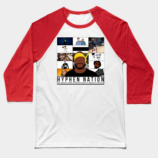 Hyphen Nation Album Cover Baseball T-Shirt by Hyphen Universe